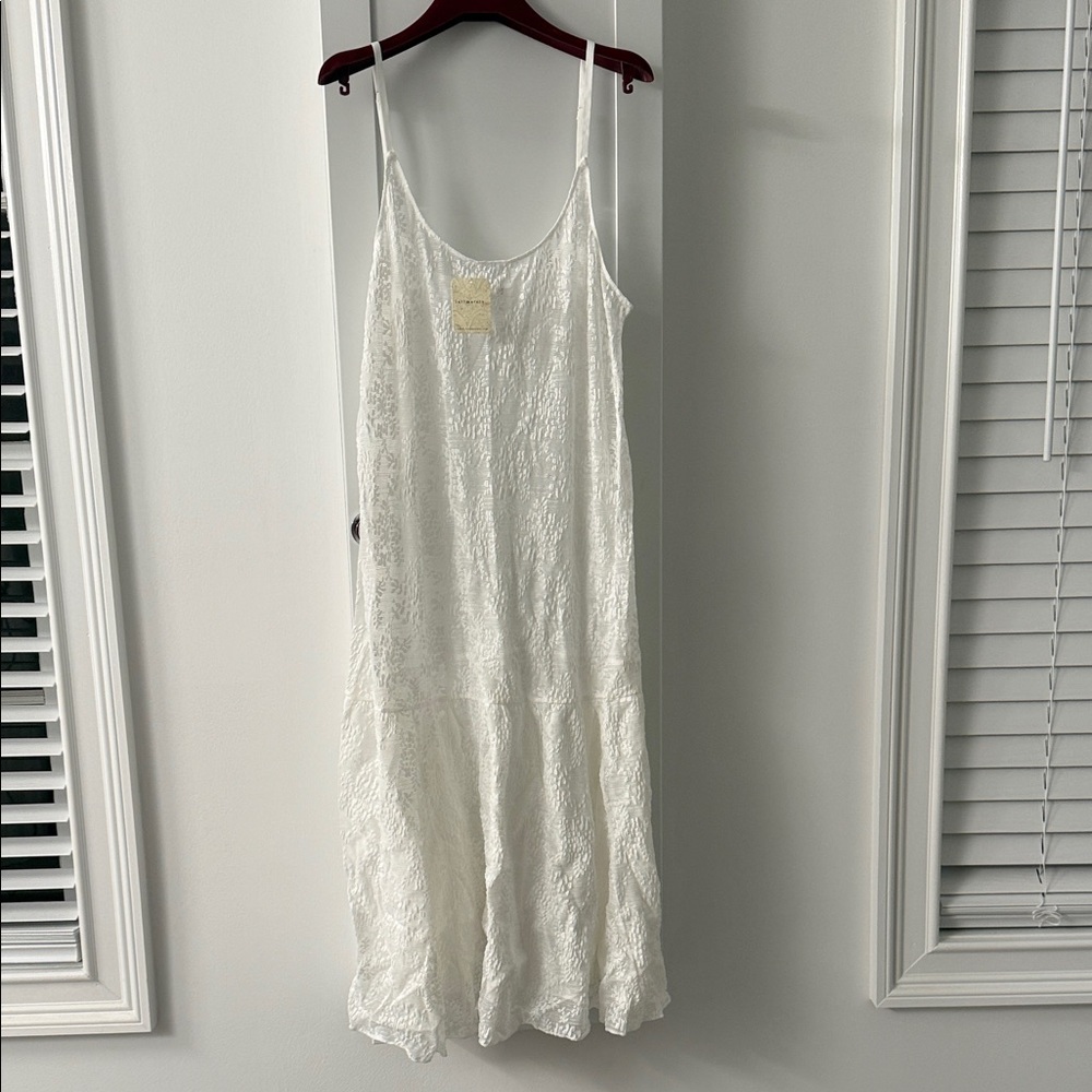 Free People Intimates Ivory Lace Slip Dress - Spaghetti Strap